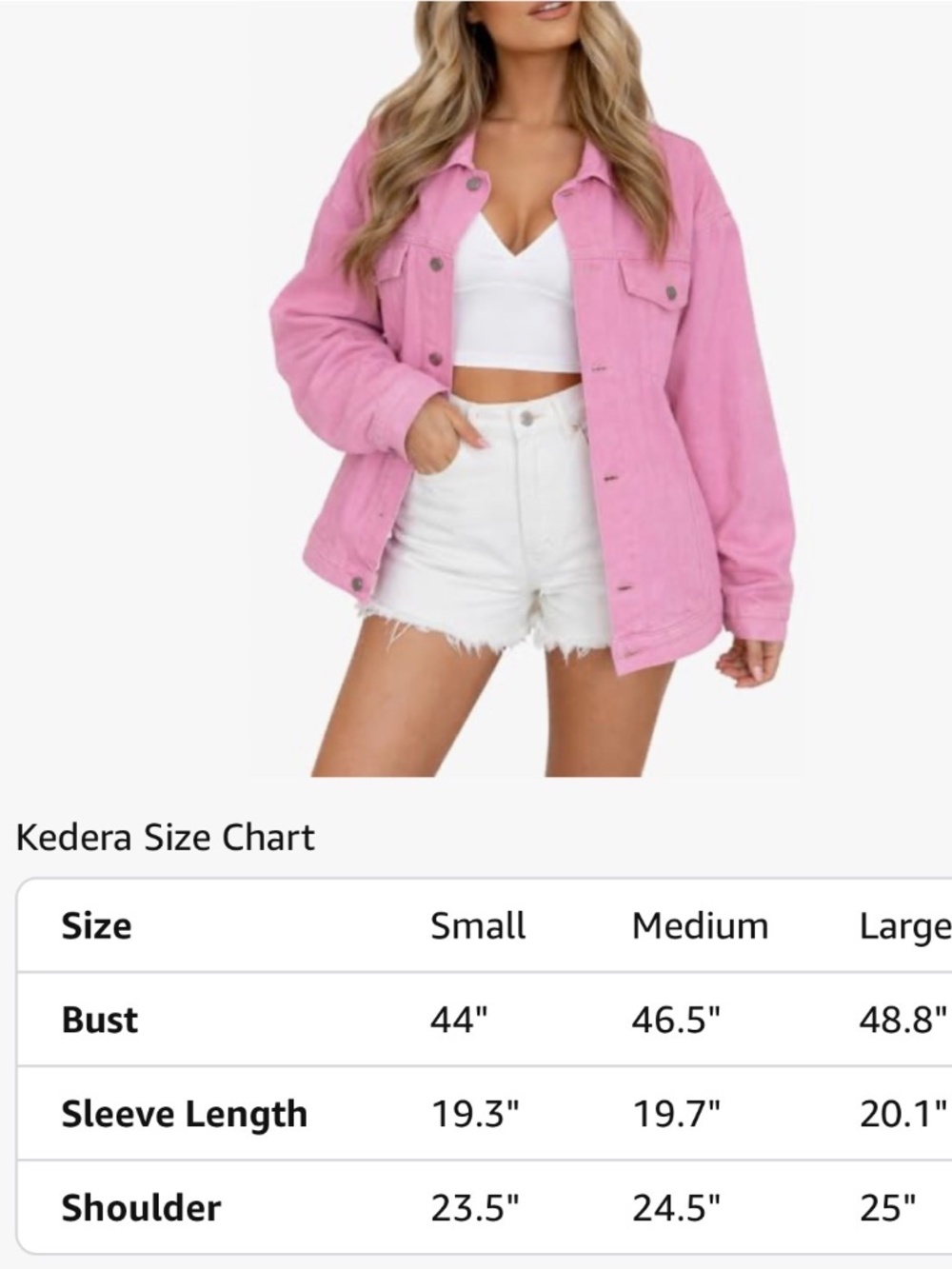 Kedera oversized jean jacket